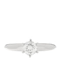 Platinum Diamond .50ct Solitaire Engagement Ring 50 5.5