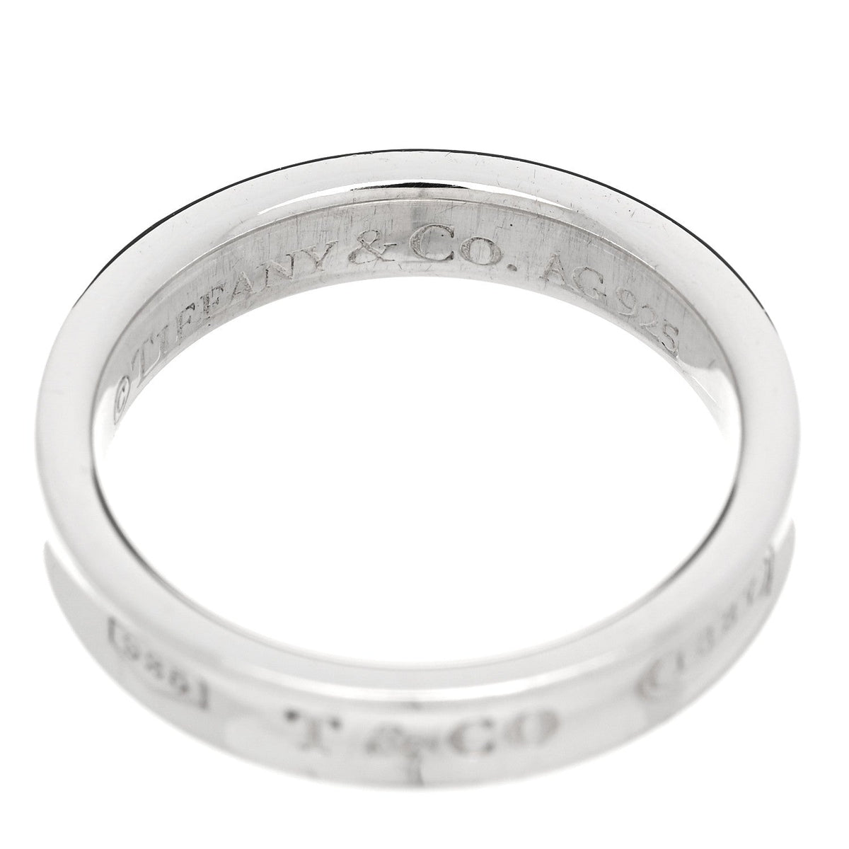Sterling Silver Narrow 1837 Band Ring 52 6
