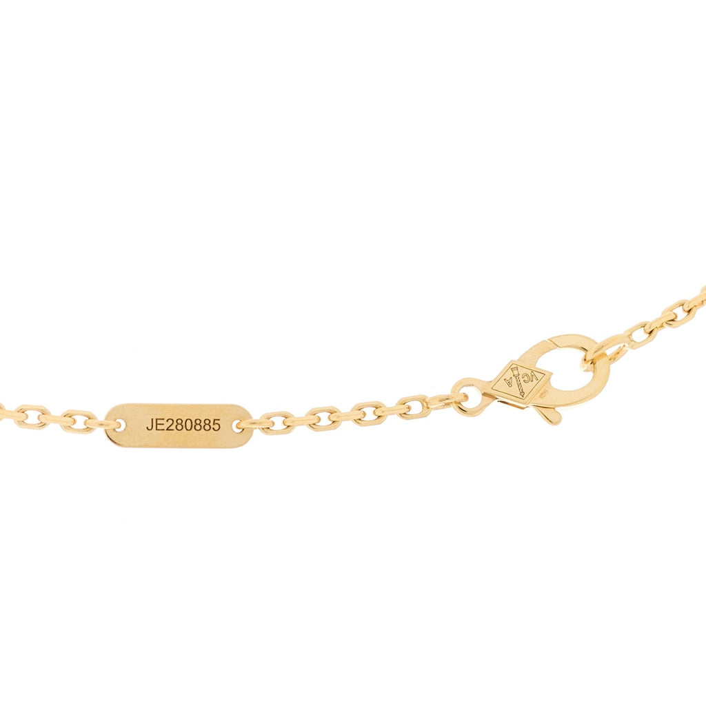 18K Yellow Gold Mother of Pearl Magic Alhambra Long Necklace