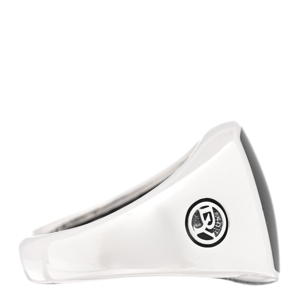 Sterling Silver Black Onyx Signet Ring 57 8