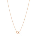 18K Pink Gold Interlocking LOVE Necklace