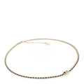 Lambskin Crystal Chain CC Fancy Belt 75 30 Gold Black