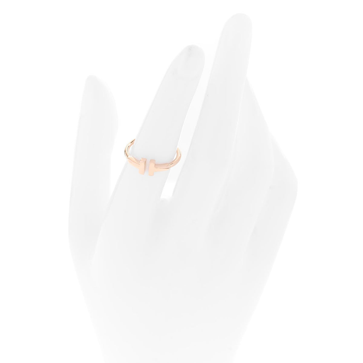 18K Rose Gold T Wire Ring 50 5.5