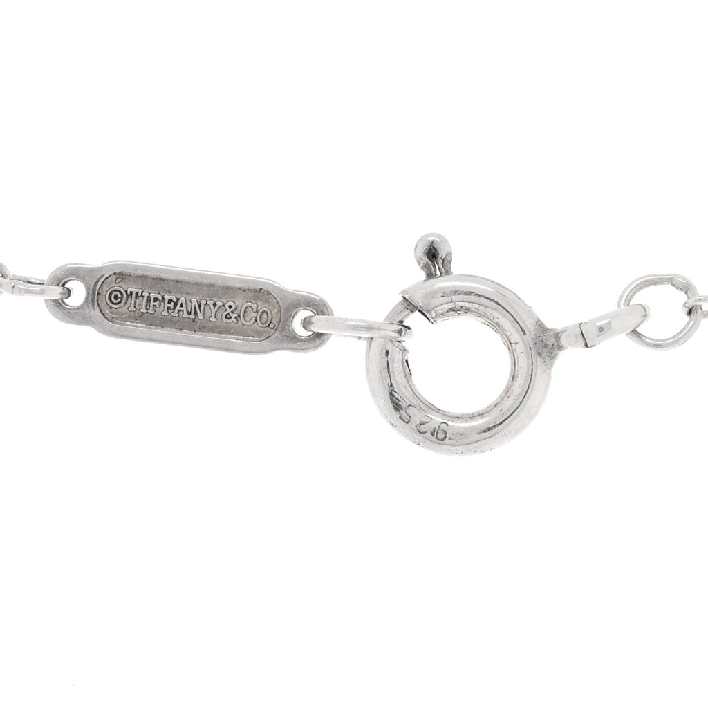 Sterling Silver Heart Lock Pendant Link Necklace