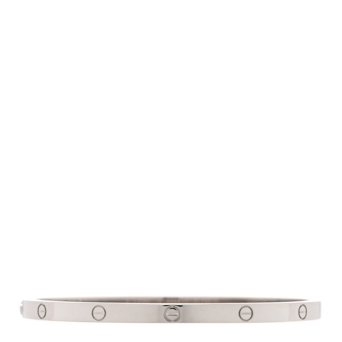 18K White Gold Small LOVE Bracelet 16
