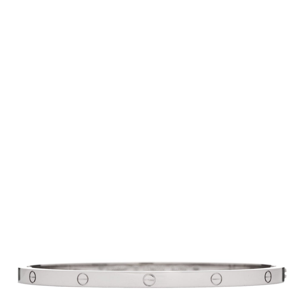 18K White Gold Small LOVE Bracelet 18