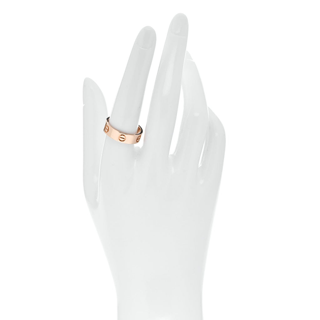18K Pink Gold 5.5mm LOVE Ring 57 8