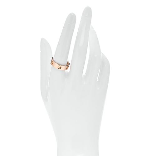 18K Pink Gold 5.5mm LOVE Ring 57 8
