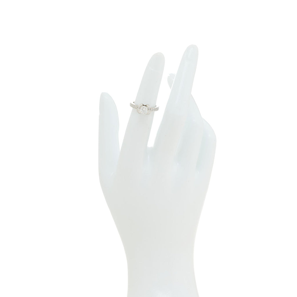 Platinum Diamond .52 Ribbon Engagement Ring 47 4