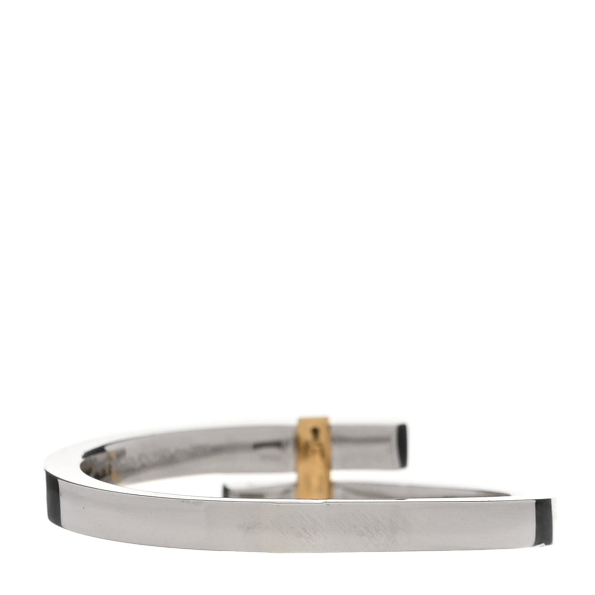 18K Yellow Gold Platinum Diamond Edge Bypass Ring 67 11.75