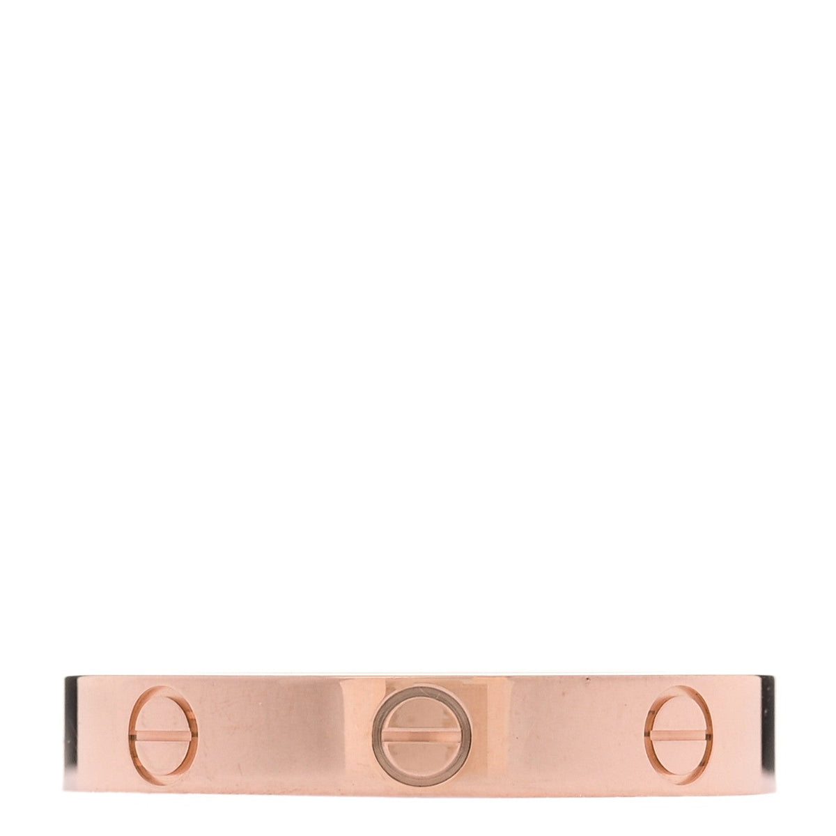 18K Pink Gold 3.5mm LOVE Wedding Band Ring 60 9.25