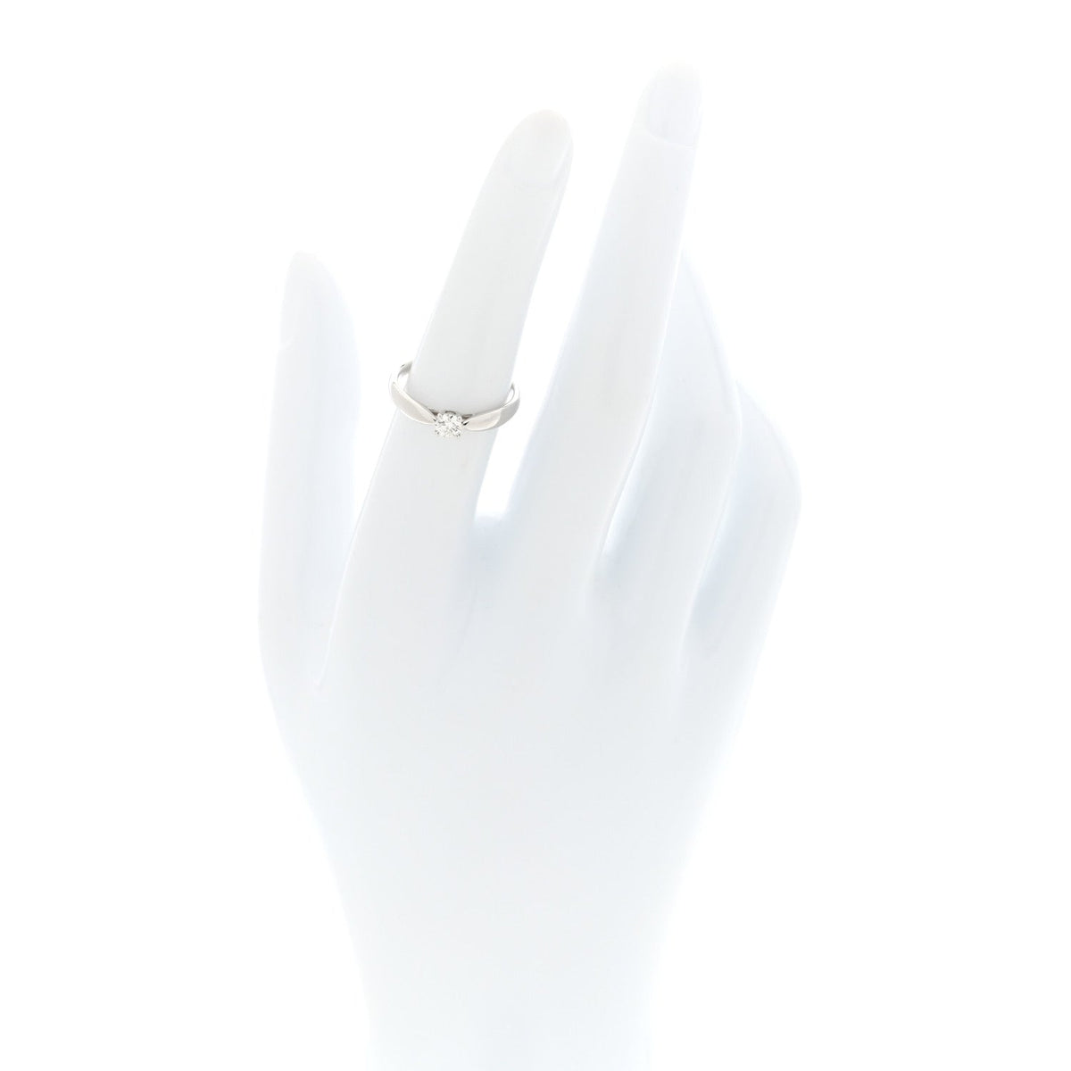 Platinum Diamond .21ct Harmony Solitaire Engagement Ring 51 5.75
