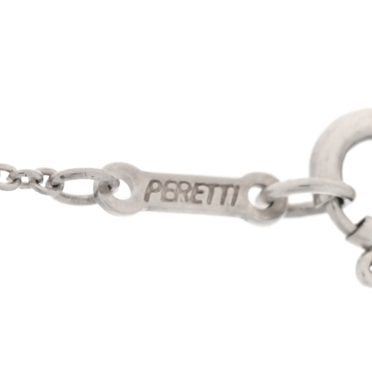 Sterling Silver Elsa Peretti Infinity Cross Pendant Necklace