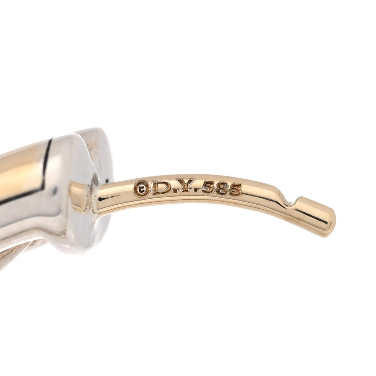 Sterling Silver 14K Yellow Gold Crossover Cable Hoop Earrings