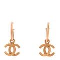 CC Hoop Drop Earrings Gold