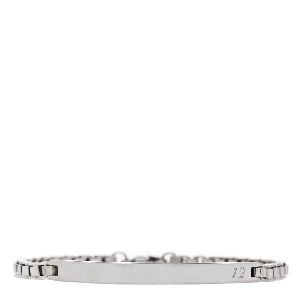 Sterling Silver Venetian Link ID Bracelet