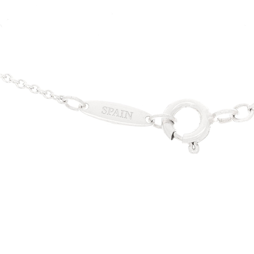 Sterling Silver 11mm Elsa Peretti Open Heart Pendant Necklace