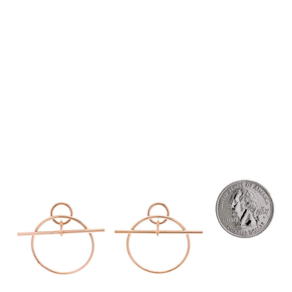 18K Rose Gold PM Loop Earrings