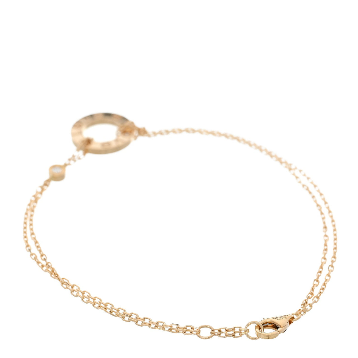 18K Yellow Gold Diamond Love Bracelet