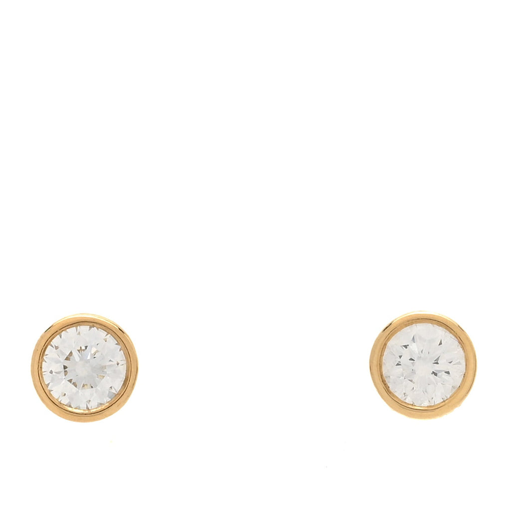 18K Yellow Gold Diamond .74ctw Elsa Peretti Diamonds By The Yard Earrings