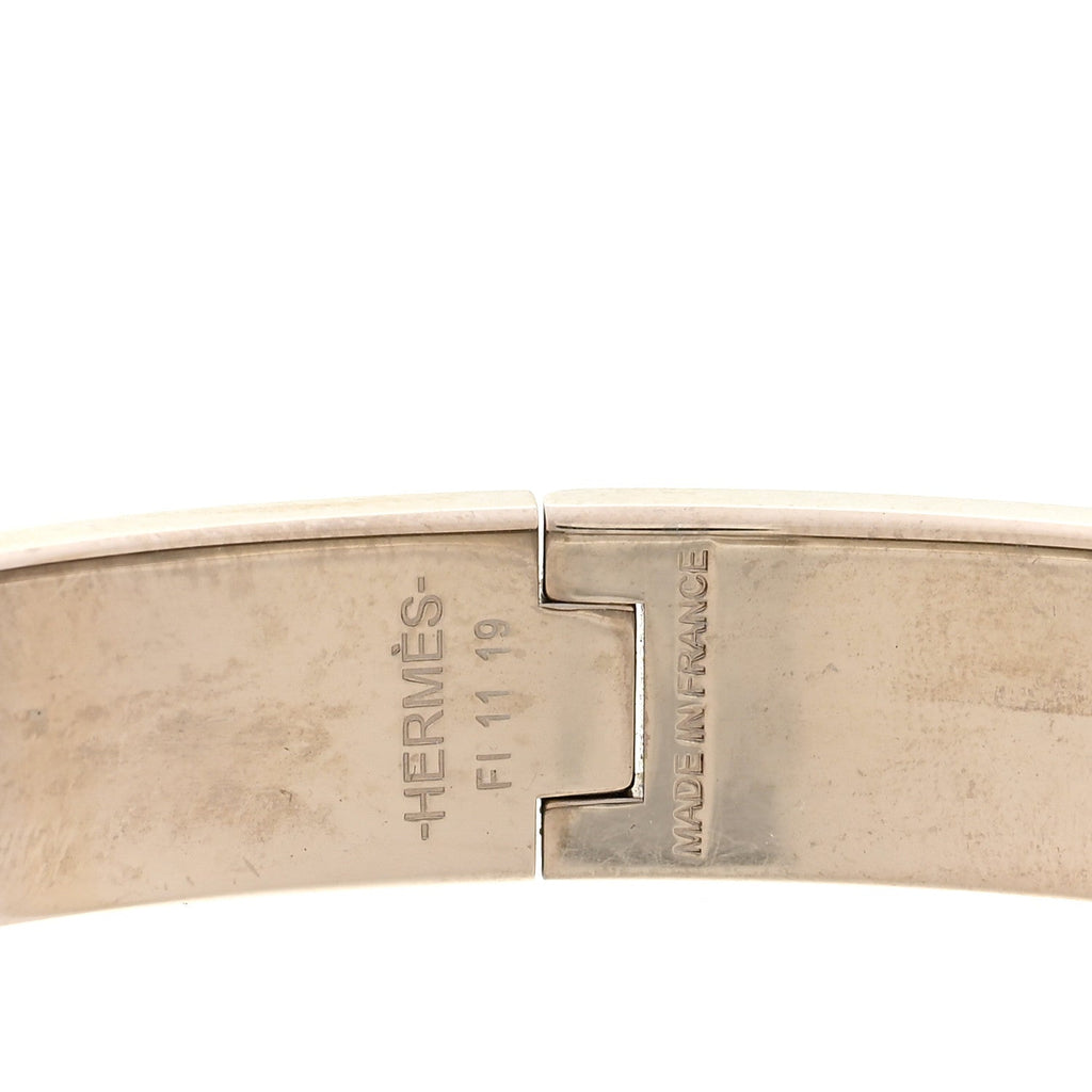Enamel Narrow Clic Clac H Bracelet GM Rose Candeur