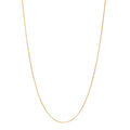 18K Yellow Gold 1mm Box Chain Necklace
