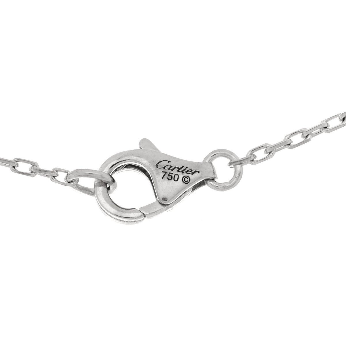 18K White Gold Diamond Entrelaces Necklace