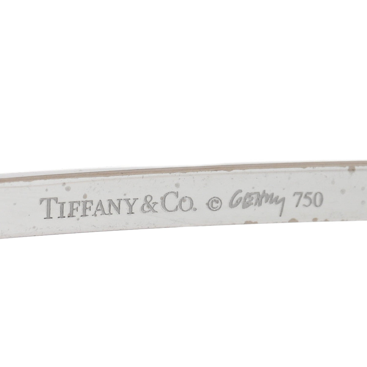 18K White Gold Diamond Frank Gehry Torque Bangle Bracelet