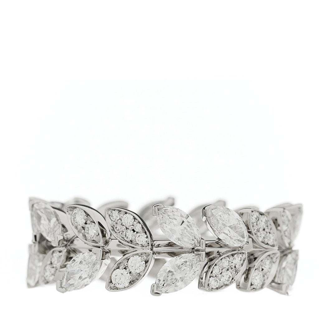Platinum Diamond Victoria Vine Ring 53 6.5