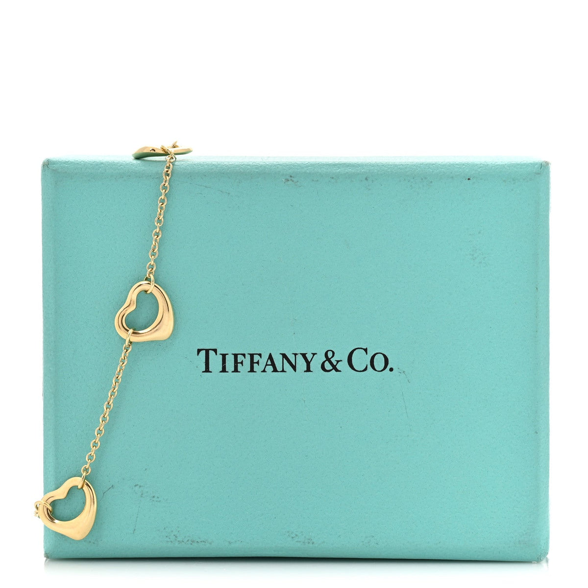 18K Yellow Gold Elsa Peretti 5 Open Heart Bracelet
