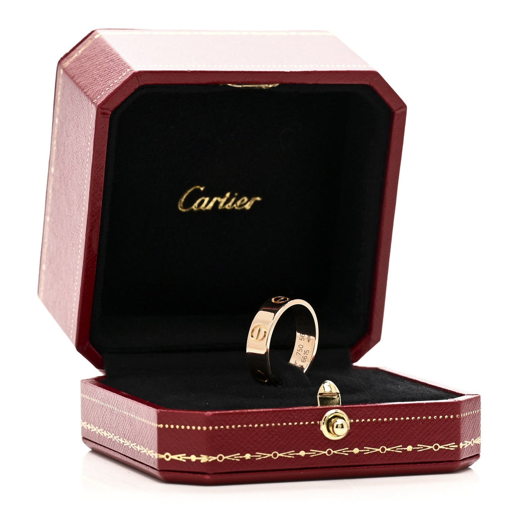 18K Pink Gold 5.5mm LOVE Ring 56 7.5