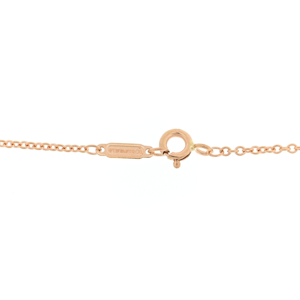 18K Rose Gold Return To Tiffany Heart Key Pendant Necklace