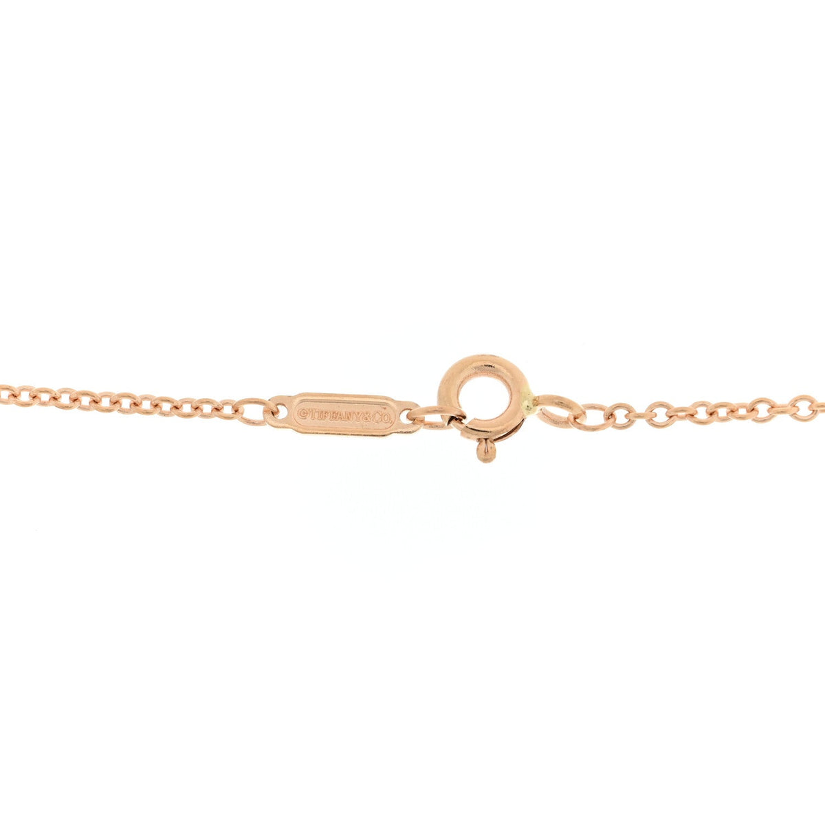 18K Rose Gold Return To Tiffany Heart Key Pendant Necklace