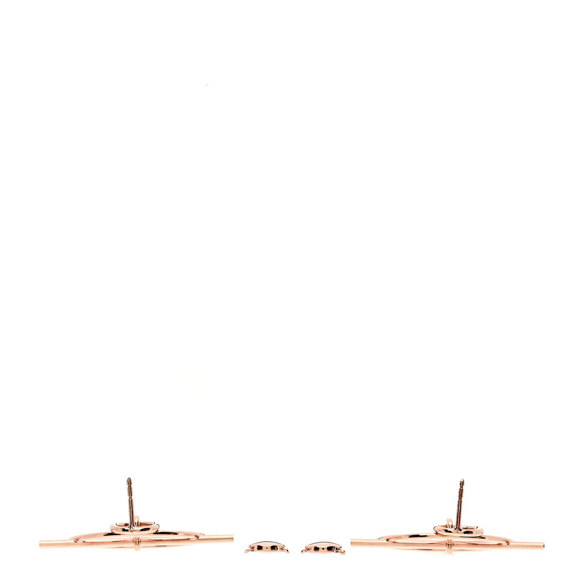 18K Rose Gold PM Loop Earrings