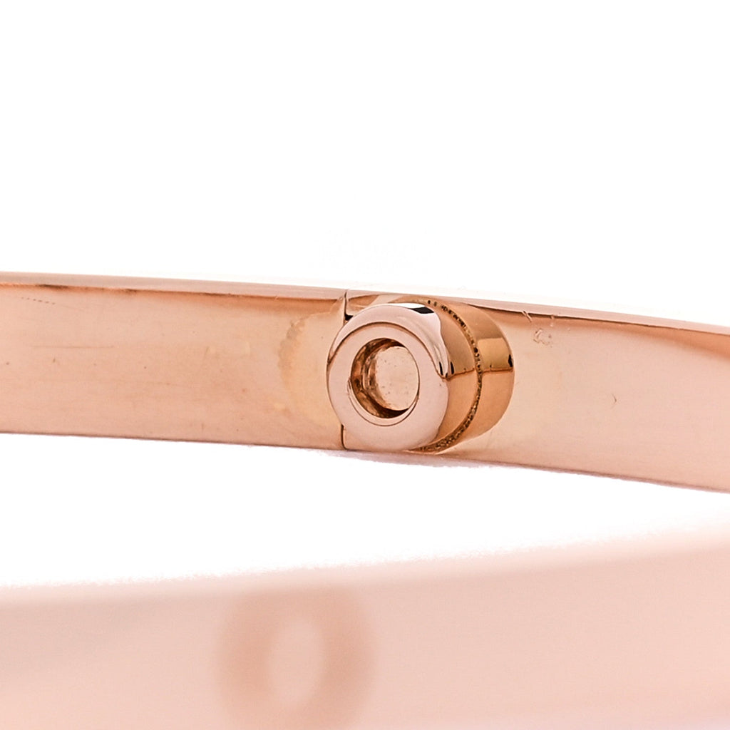 18K Pink Gold Small LOVE Bracelet 19