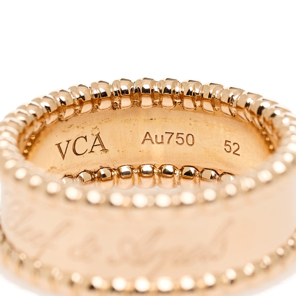 18K Rose Gold Perlee Signature Ring 52 6