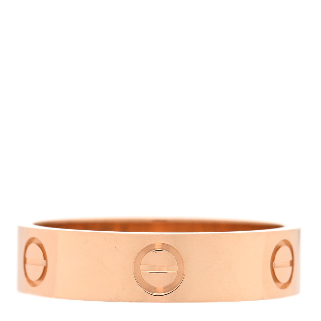 18K Pink Gold 5.5mm LOVE Ring 64 10.75
