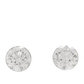X PHARRELL Platinum Metal Diamond 1.17ctw TItan Stud Earrings