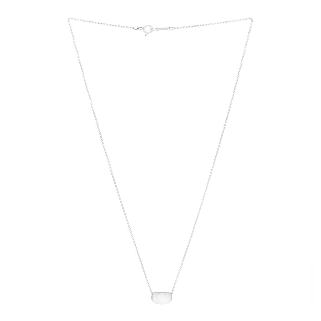 Sterling Silver 11mm Elsa Peretti Bean Pendant Necklace