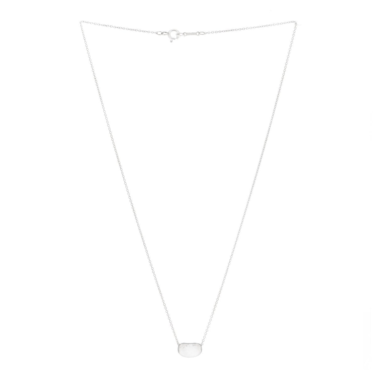 Sterling Silver 11mm Elsa Peretti Bean Pendant Necklace