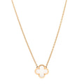 18K Yellow Gold Mother of Pearl Pure Alhambra Pendant Necklace