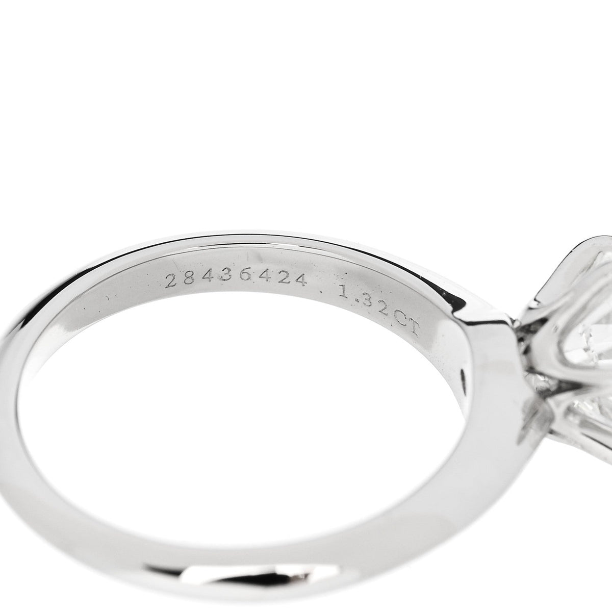 Platinum Diamond 1.32ct Solitaire Engagement Ring 47 4