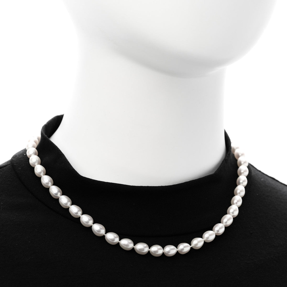 Sterling Silver Freshwater Cultured Pearl 6.5-7mm Strand Necklace
