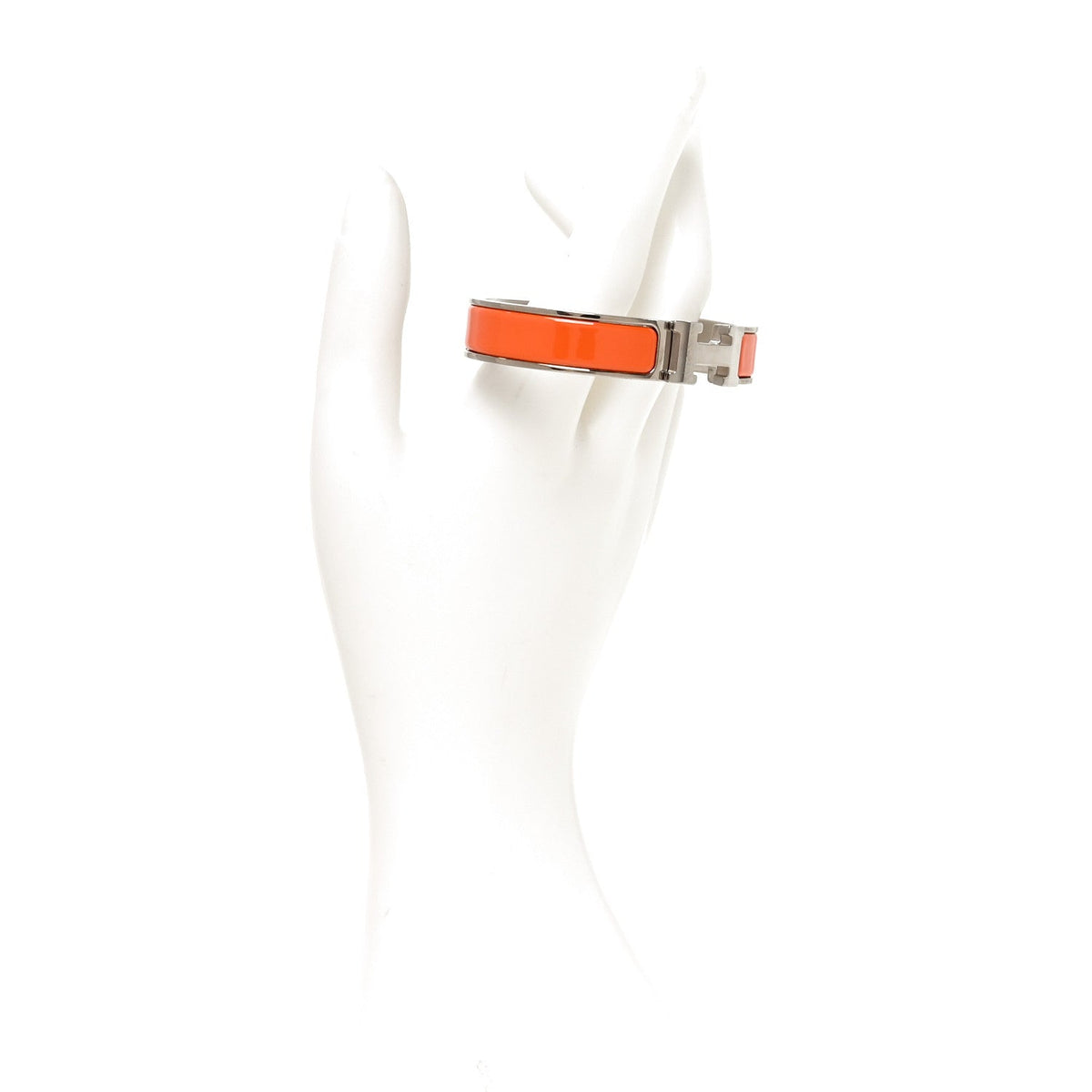 Enamel Narrow Clic Clac H Bracelet PM Orange