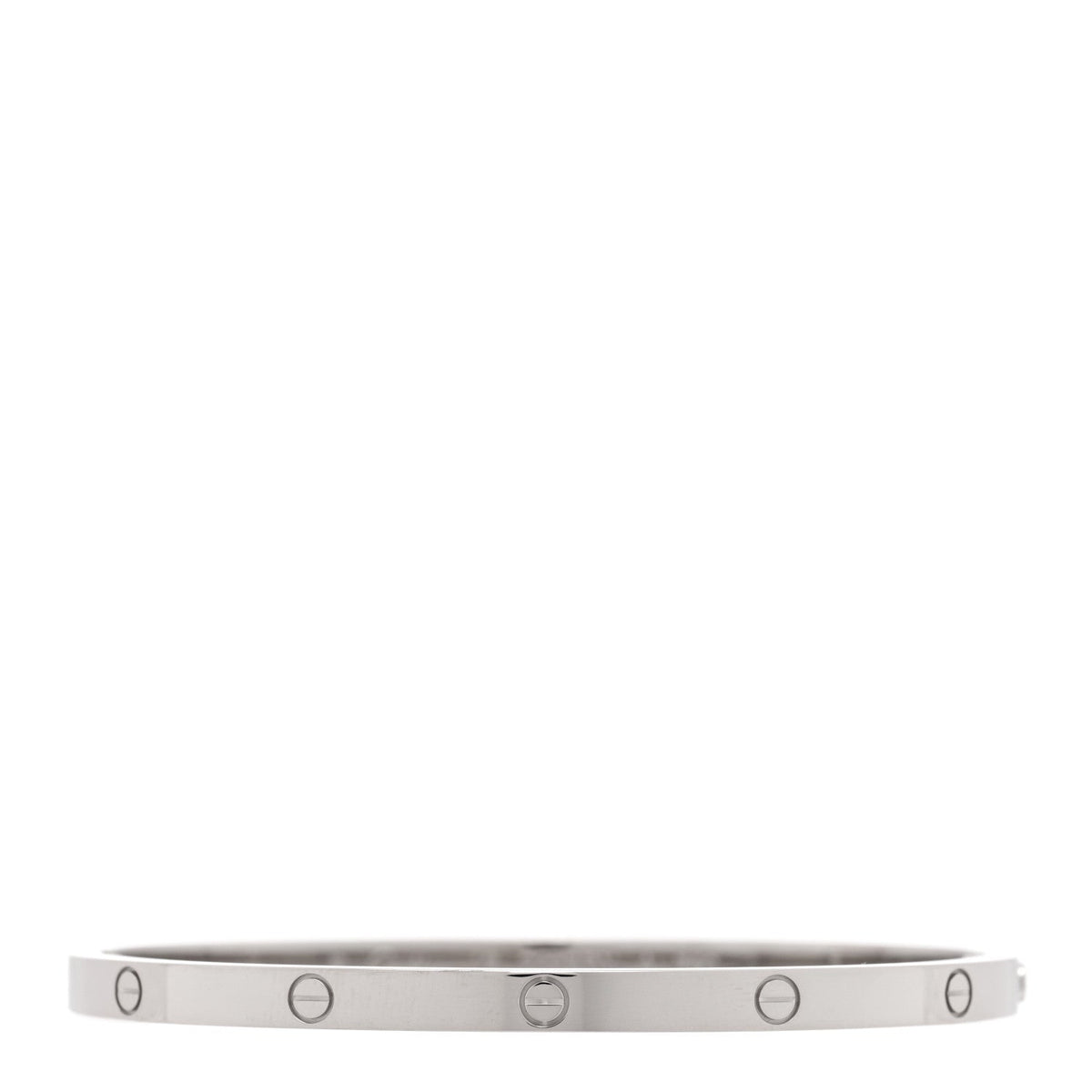 18K White Gold Small LOVE Bracelet 16