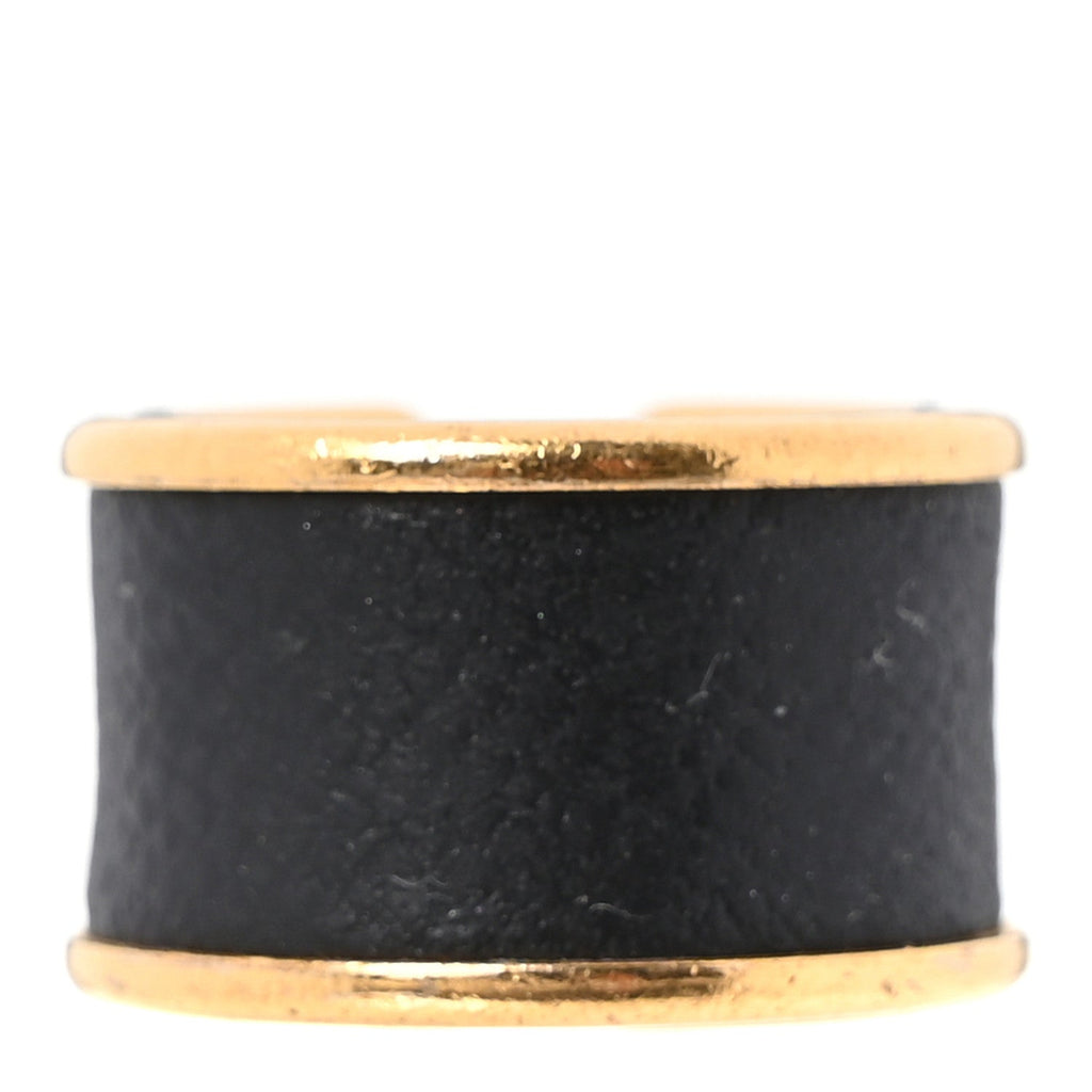 Madame Calfskin Large Olympe Ring XS Black