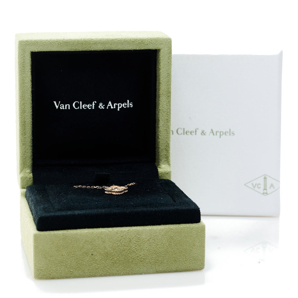 18K Rose Gold Sweet Alhambra Pendant Necklace