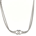 Metal Chain CC Choker Silver