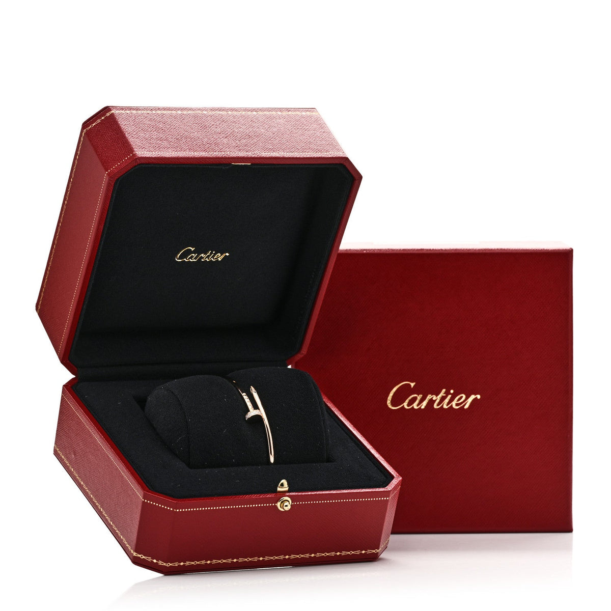 18K Pink Gold Diamond Small Juste Un Clou Bracelet 16