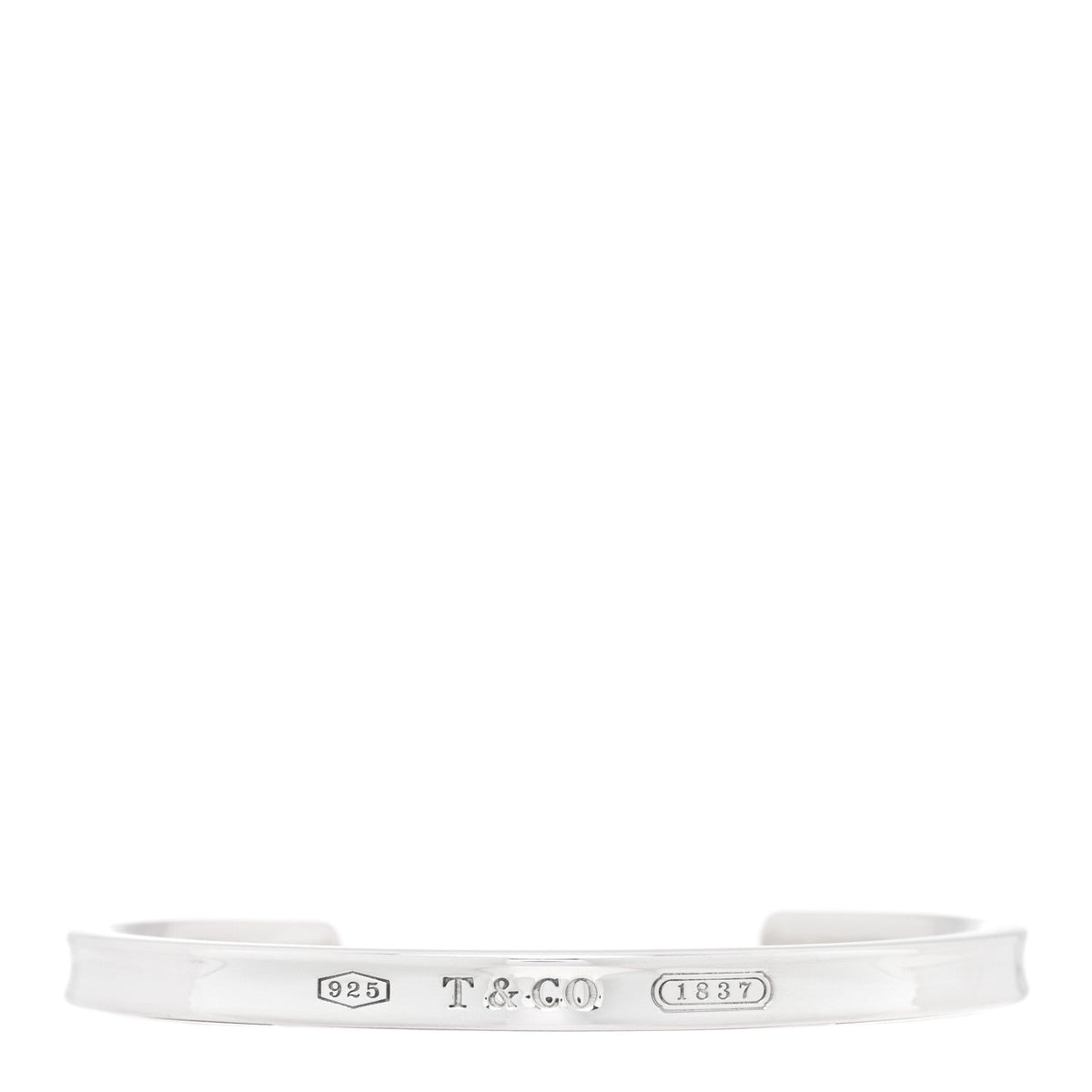 Sterling Silver Narrow 1837 Cuff Bracelet